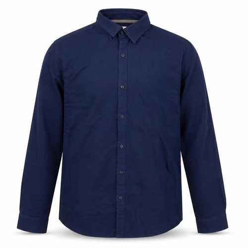 Zara Men Blue Slim Fit Long Sleeve Cotton Button-Up Shirt L