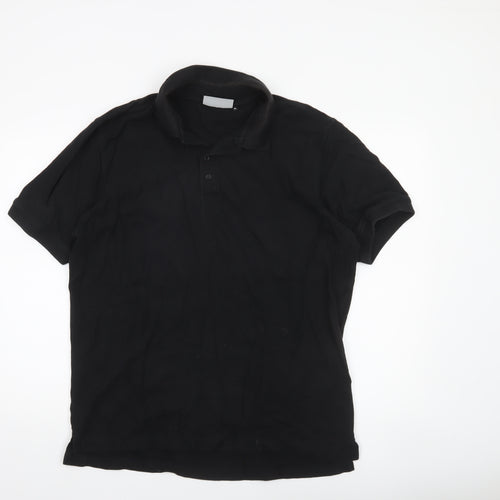 Glenmuir 1891 Men's Black Cotton Polo Shirt XL Regular Fit