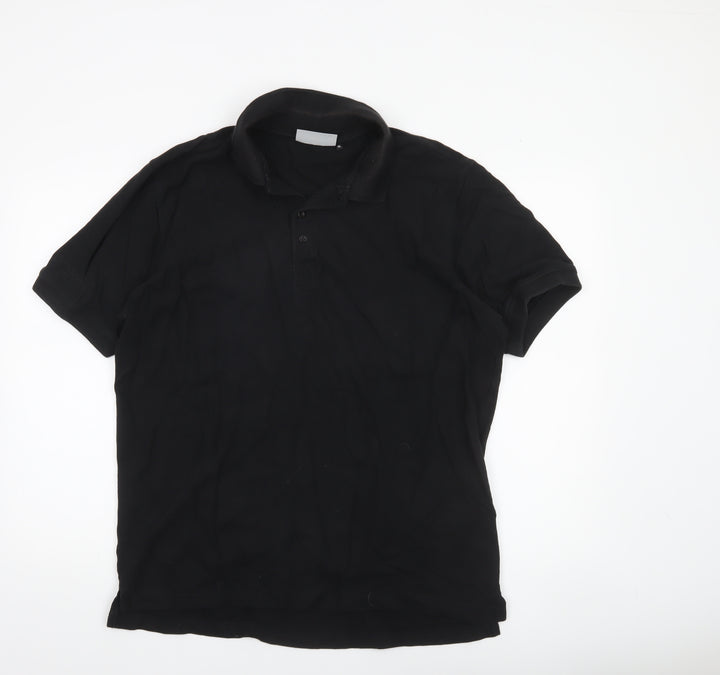 Glenmuir 1891 Men's Black Cotton Polo Shirt XL Regular Fit