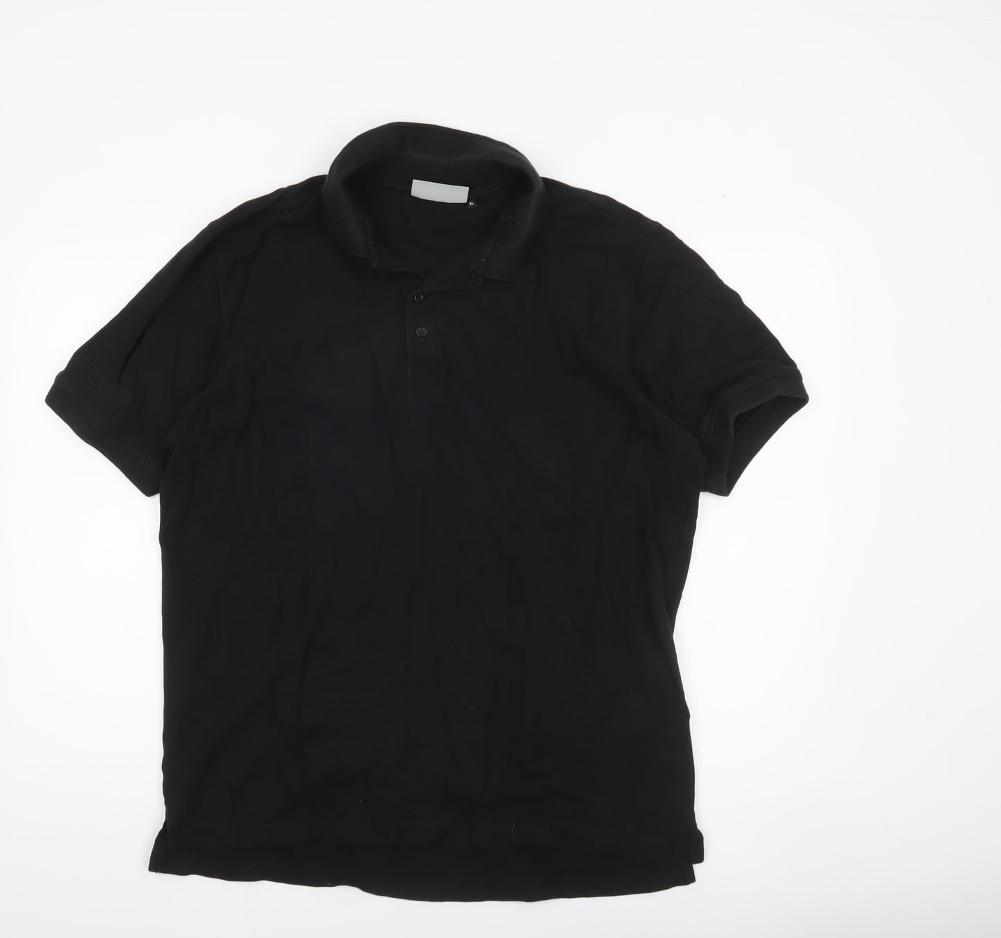 Glenmuir 1891 Men's Black Cotton Polo Shirt XL Regular Fit