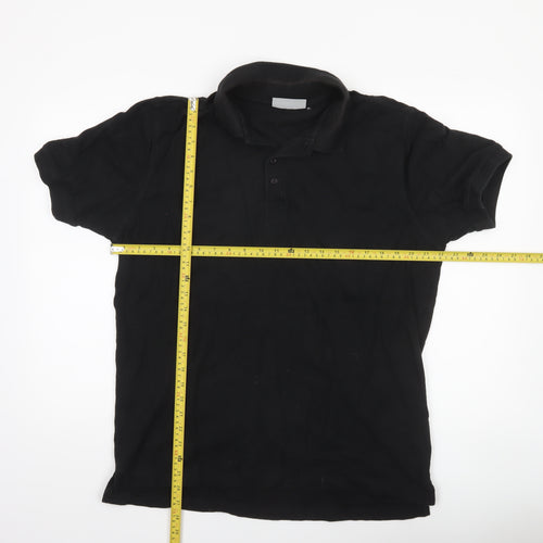 Glenmuir 1891 Men's Black Cotton Polo Shirt XL Regular Fit