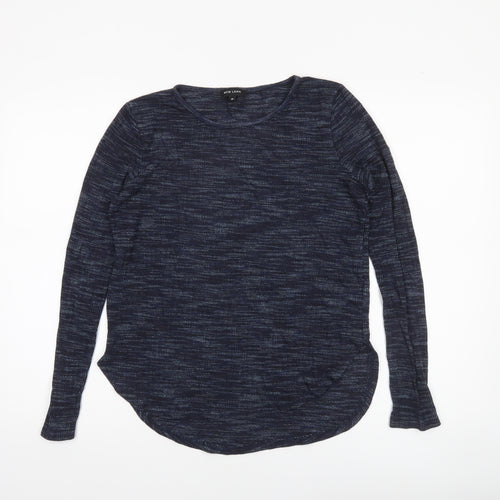 New Look Womens Blue Long Sleeve Basic Jersey Top Size 10