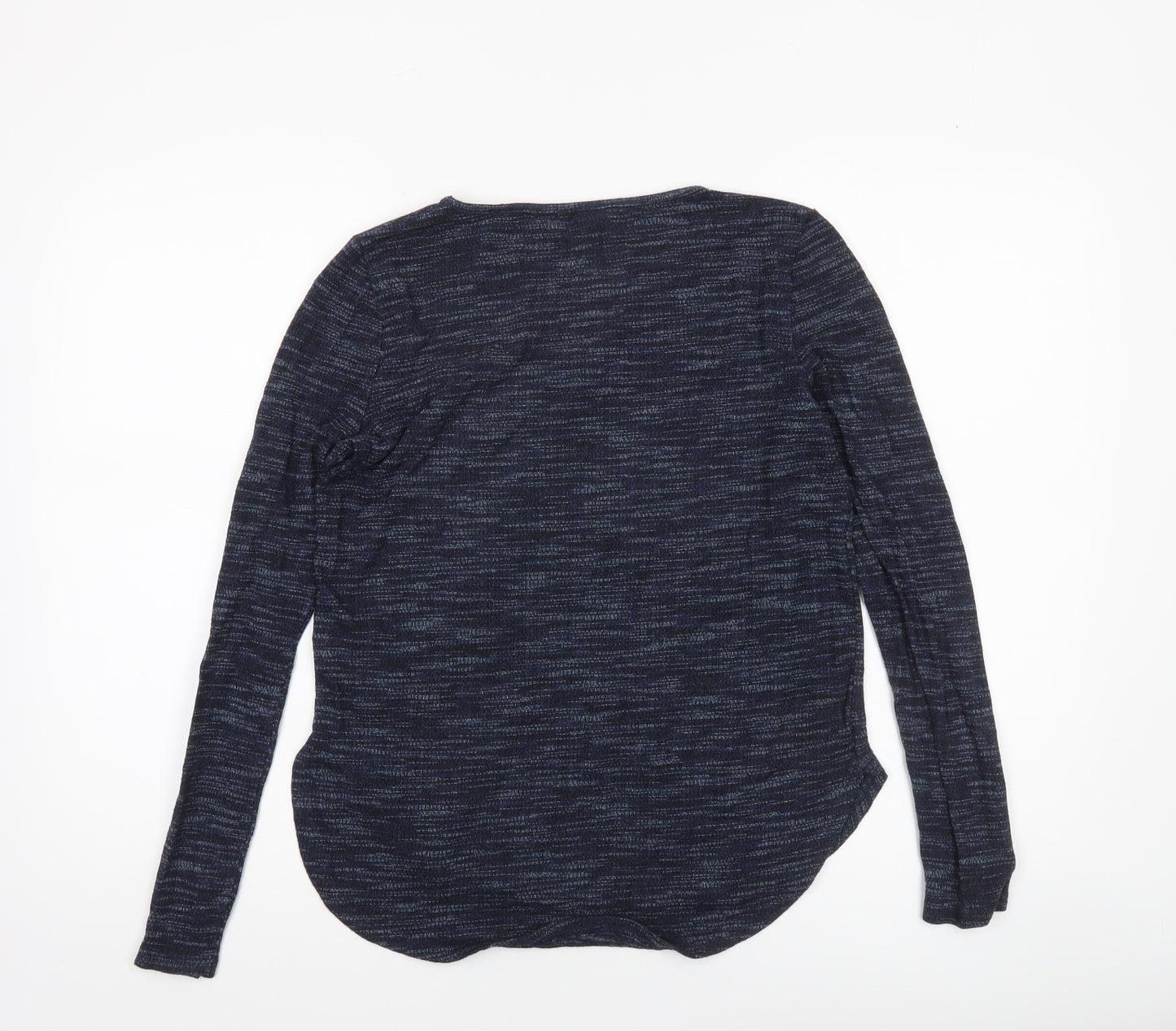 New Look Womens Blue Long Sleeve Basic Jersey Top Size 10