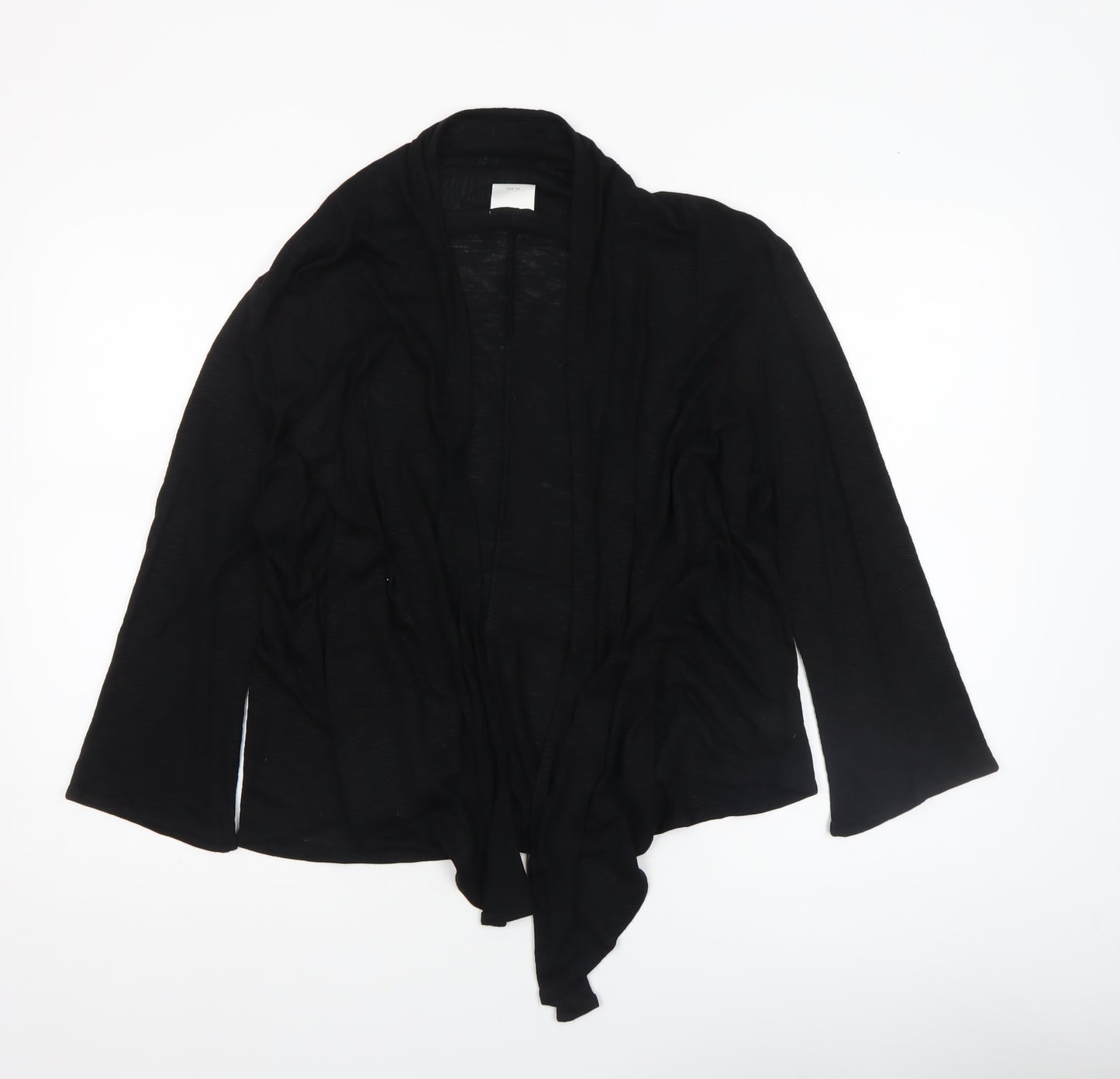 NEXT Womens Black Long Sleeve Wrap Viscose Blouse UK 14