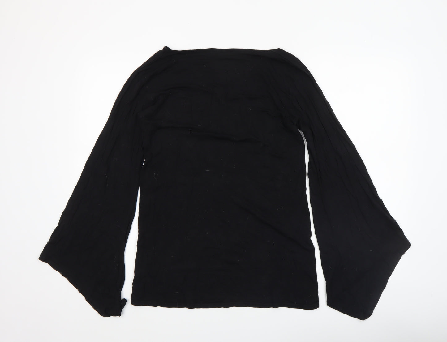 Spiral Direct Women's Black Gothic Angel Cross Tunic Top XL