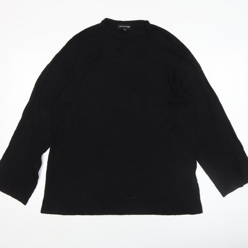 PrettyLittleThing Women's Black High Neck Long Sleeve Basic Top XS