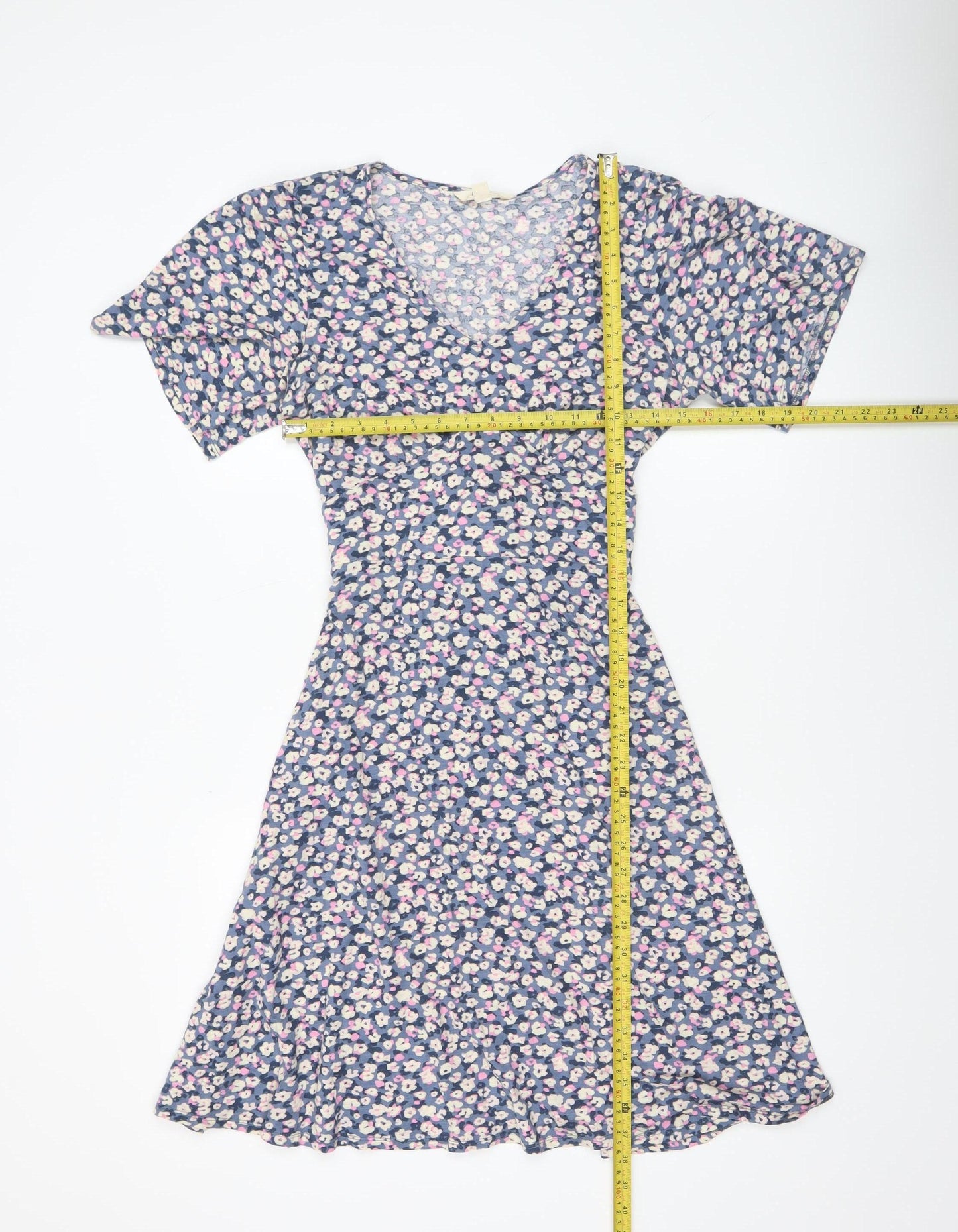 Mountain Warehouse Women Blue Floral Fit & Flare Dress UK 12
