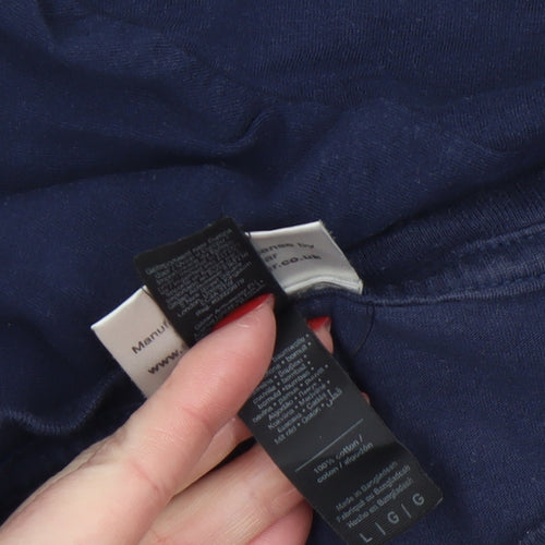 The Beatles Men's Blue Large Graphic Band T-Shirt