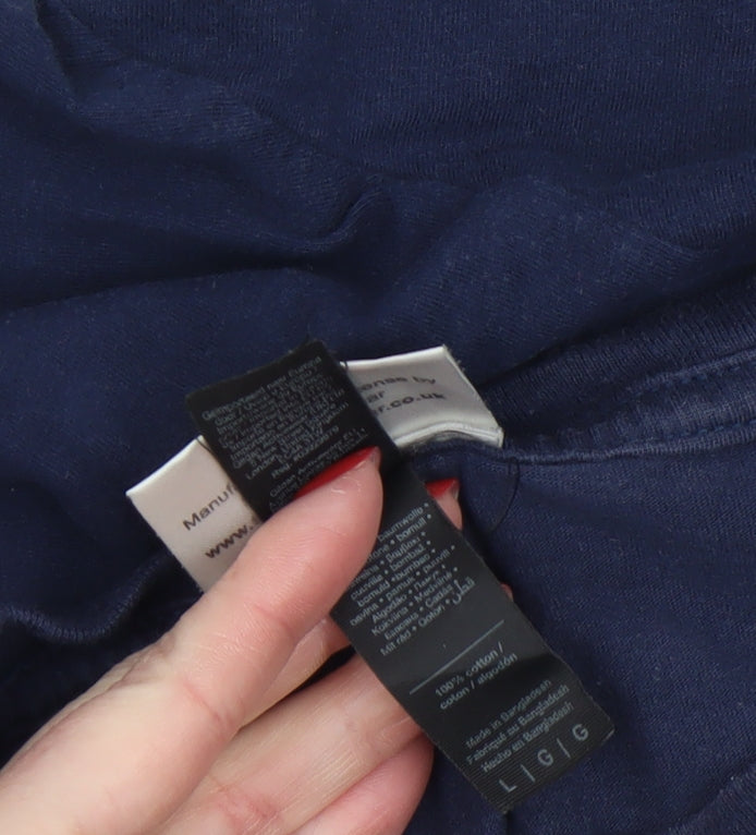 The Beatles Men's Blue Large Graphic Band T-Shirt