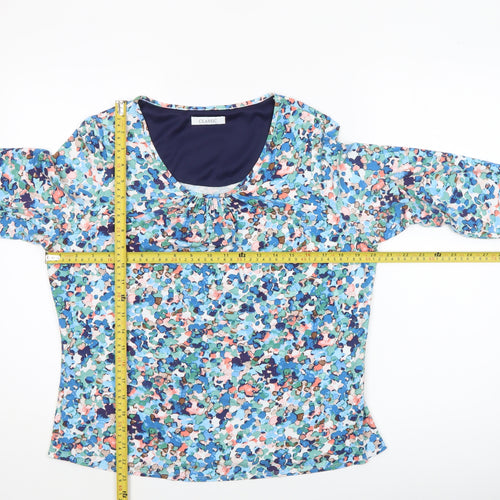 Marks and Spencer Womens Multicoloured Floral Jersey Blouse UK 16