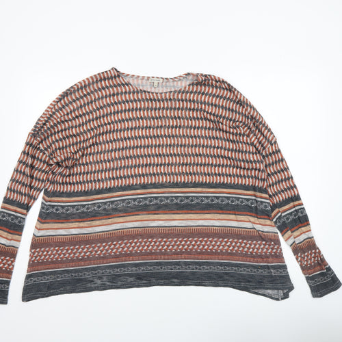 River Island Womens Multicoloured Geometric Tunic Top Size 10