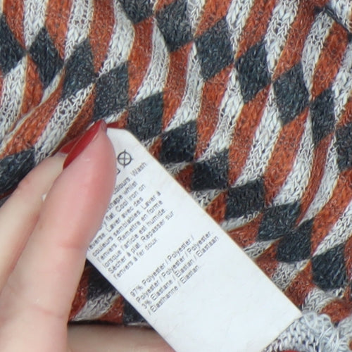 River Island Womens Multicoloured Geometric Tunic Top Size 10