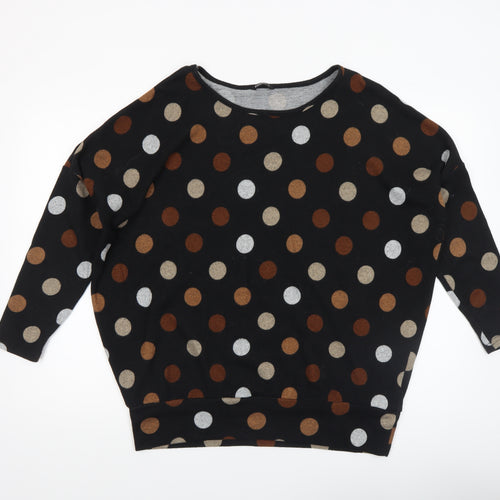 Roman Womens Multicoloured Polka Dot Relaxed Pullover Jumper Size 12
