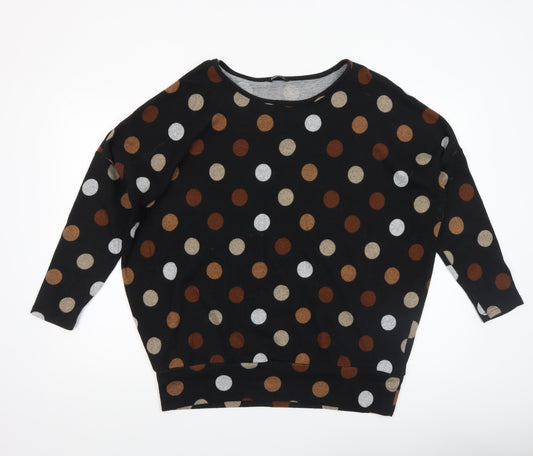 Roman Womens Multicoloured Polka Dot Relaxed Pullover Jumper Size 12