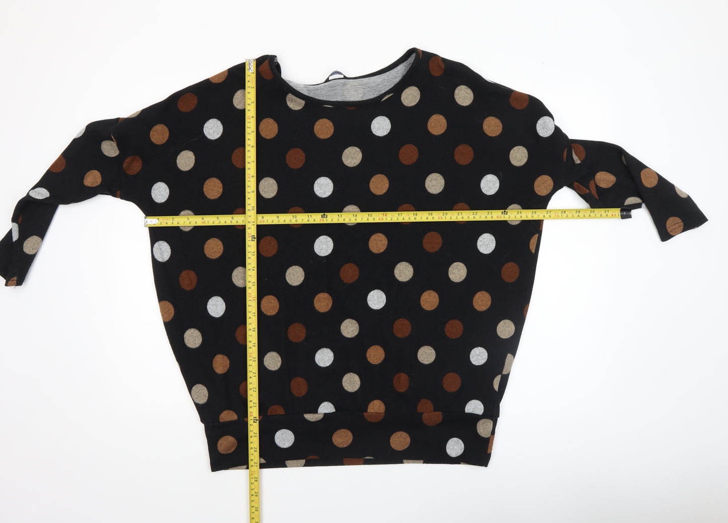 Roman Womens Multicoloured Polka Dot Relaxed Pullover Jumper Size 12