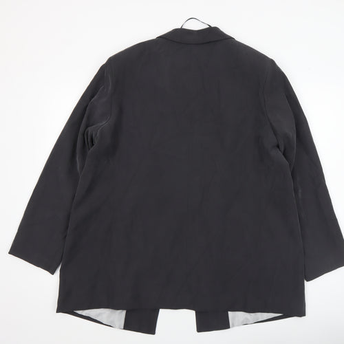 JD Williams Women's Black Regular Fit Longline Blazer Size 20