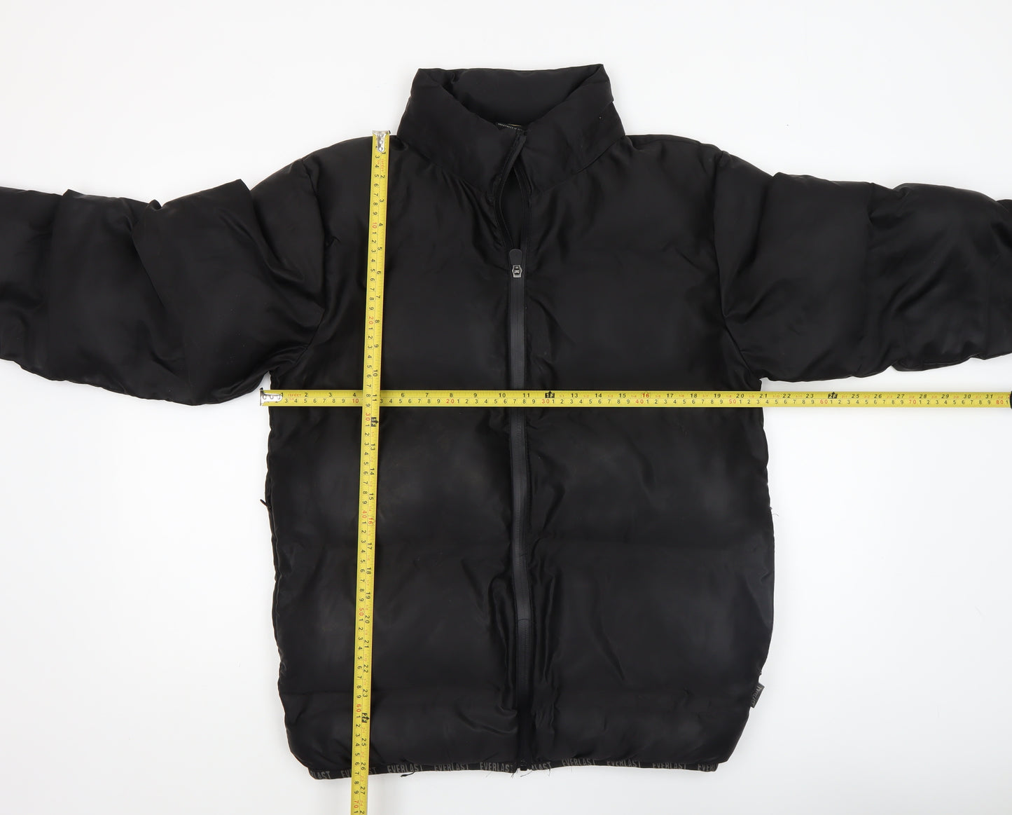 Everlast Men's Black Puffer Jacket Size S Regular Fit Winter Coat