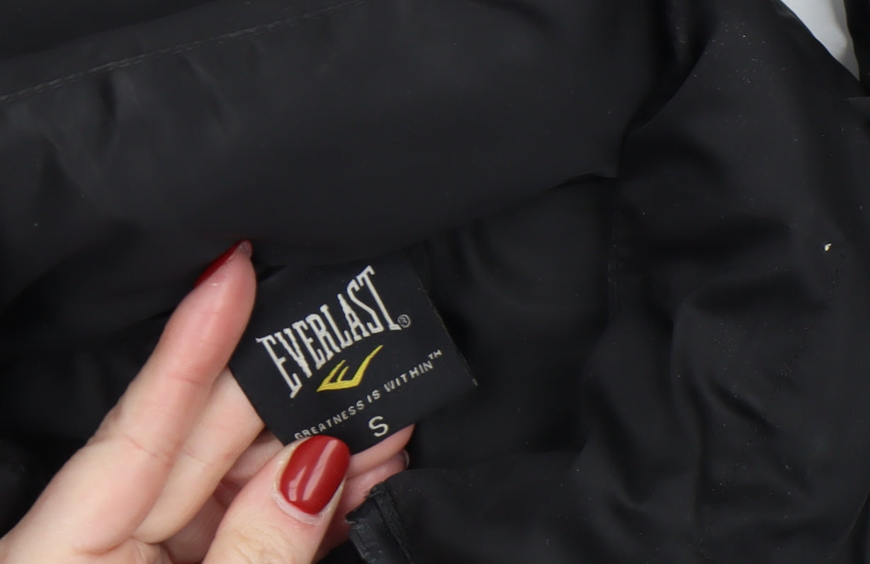 Everlast Men's Black Puffer Jacket Size S Regular Fit Winter Coat