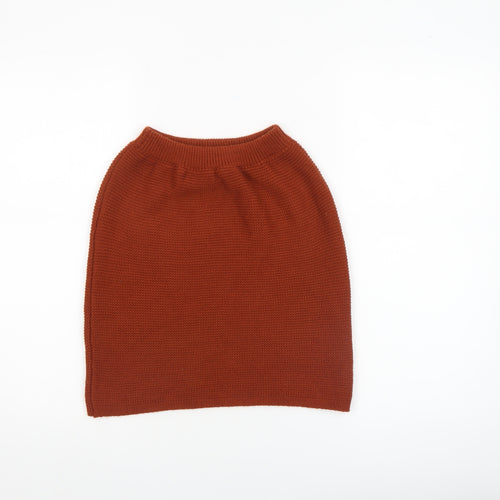 PrettyLittleThing Women’s Brown Knit Pencil Skirt Size L
