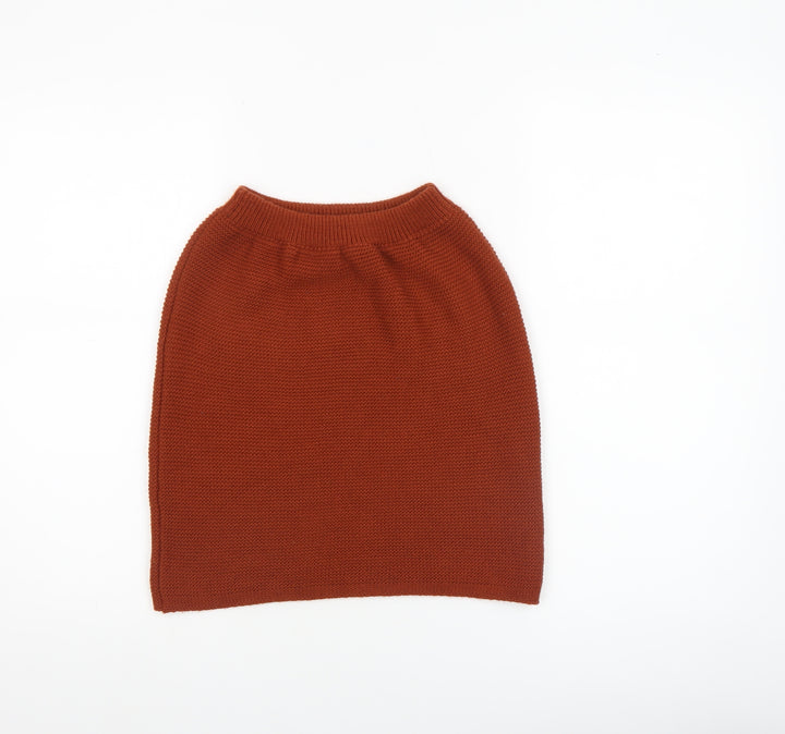 PrettyLittleThing Women’s Brown Knit Pencil Skirt Size L