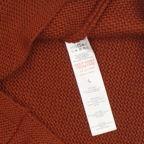 PrettyLittleThing Women’s Brown Knit Pencil Skirt Size L