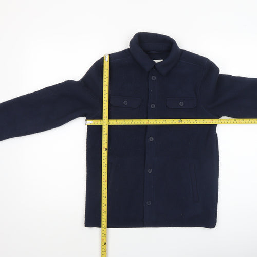 FatFace Boys Blue Fleece Shirt Jacket 9-10 Years Button Casual