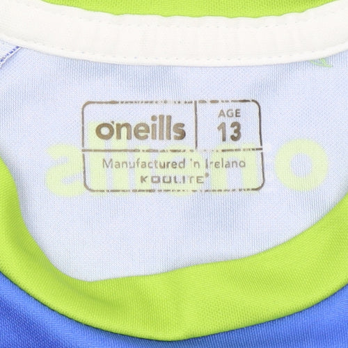 O’Neills Boys Blue & Green Tractor Graphic T-Shirt Age 13 Polyester