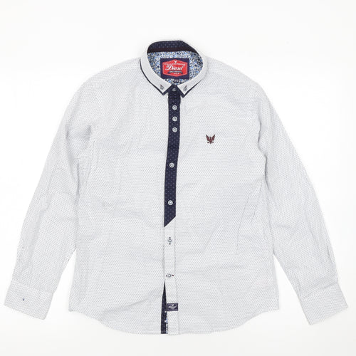 Diesel Boys White Button-Up Long Sleeve Cotton Shirt 11-12 Years
