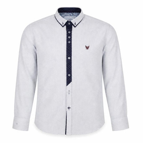 Diesel Boys White Button-Up Long Sleeve Cotton Shirt 11-12 Years