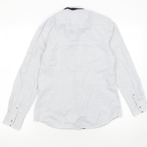 Diesel Boys White Button-Up Long Sleeve Cotton Shirt 11-12 Years