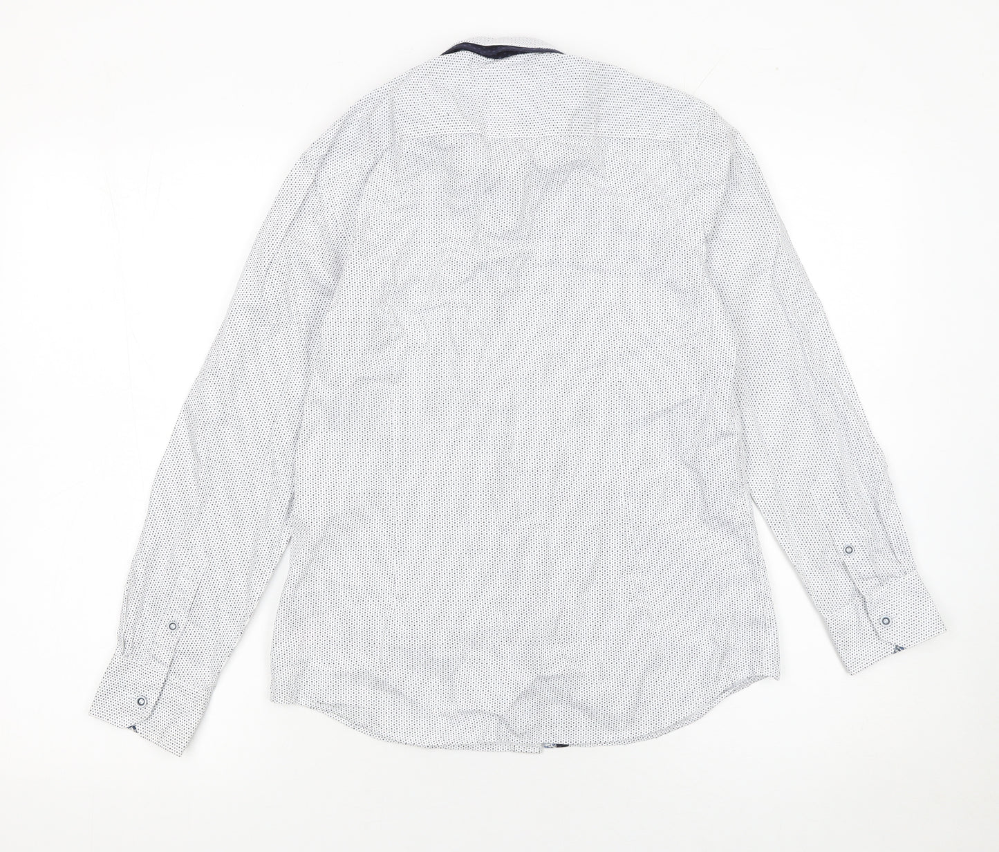 Diesel Boys White Button-Up Long Sleeve Cotton Shirt 11-12 Years