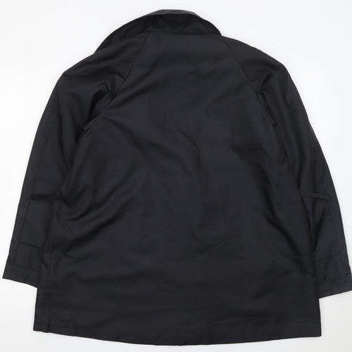 Dorothy Perkins Women’s Black Polyester Pea Coat Size 10