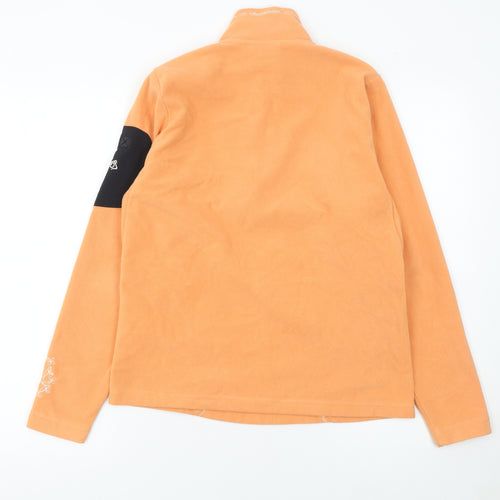 Craghoppers Women’s Orange Fleece 1/2 Zip Pullover UK 10 Outdoor Sweatshirt