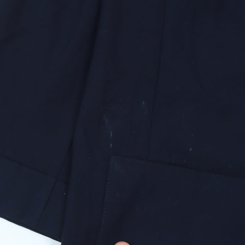 Marks and Spencer Womens Blue Size 16 Regular Fit Single-Breasted Blazer