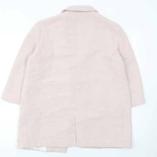 Zara Basic Women’s Beige Blazer Jacket Size Small Longline Lined