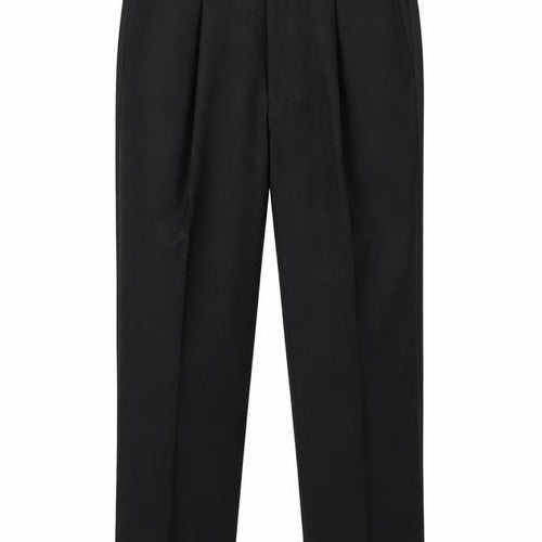 Drescott Men Black 36 in Formal Pleated Wool Blend Dress Pants