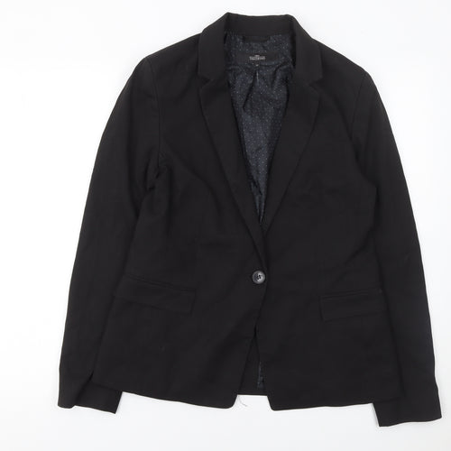 Next Women's Black Single-Breasted Suit Jacket UK 12 Classic Fit