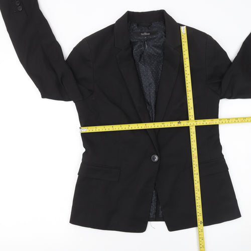 Next Women's Black Single-Breasted Suit Jacket UK 12 Classic Fit