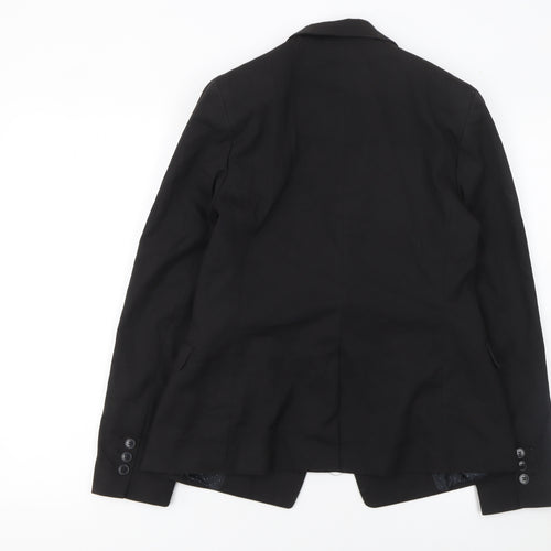 Next Women's Black Single-Breasted Suit Jacket UK 12 Classic Fit
