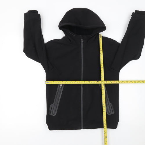 Nutmeg Boys Black 8-9 Years Hooded Soft Shell Waterproof Jacket