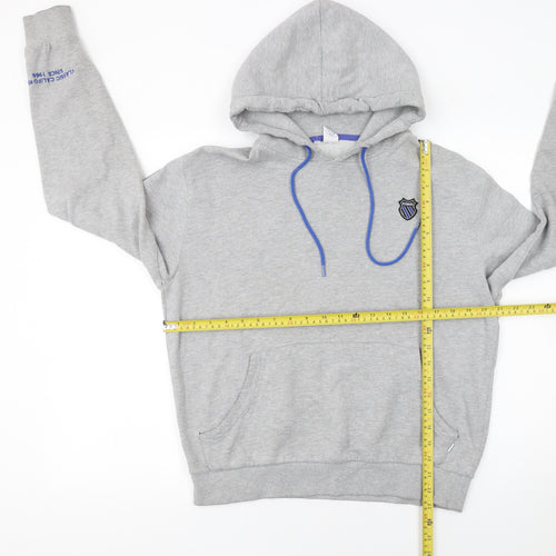 K-Swiss Women's Grey Pullover Hoodie Size S Cotton Blend Sweatshirt