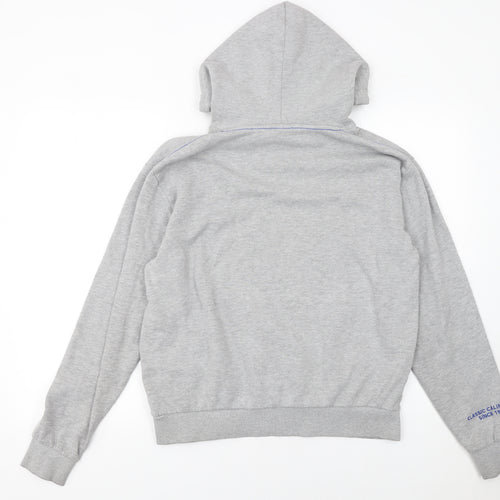 K-Swiss Women's Grey Pullover Hoodie Size S Cotton Blend Sweatshirt