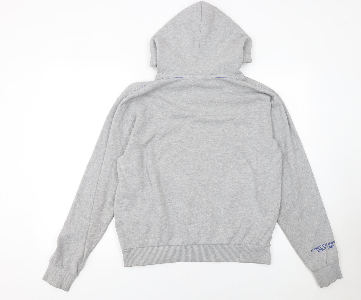 K-Swiss Women's Grey Pullover Hoodie Size S Cotton Blend Sweatshirt