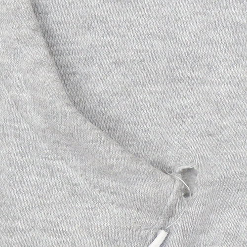 K-Swiss Women's Grey Pullover Hoodie Size S Cotton Blend Sweatshirt