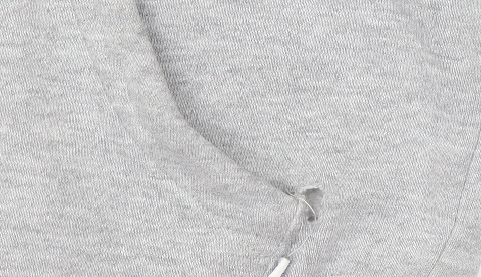 K-Swiss Women's Grey Pullover Hoodie Size S Cotton Blend Sweatshirt