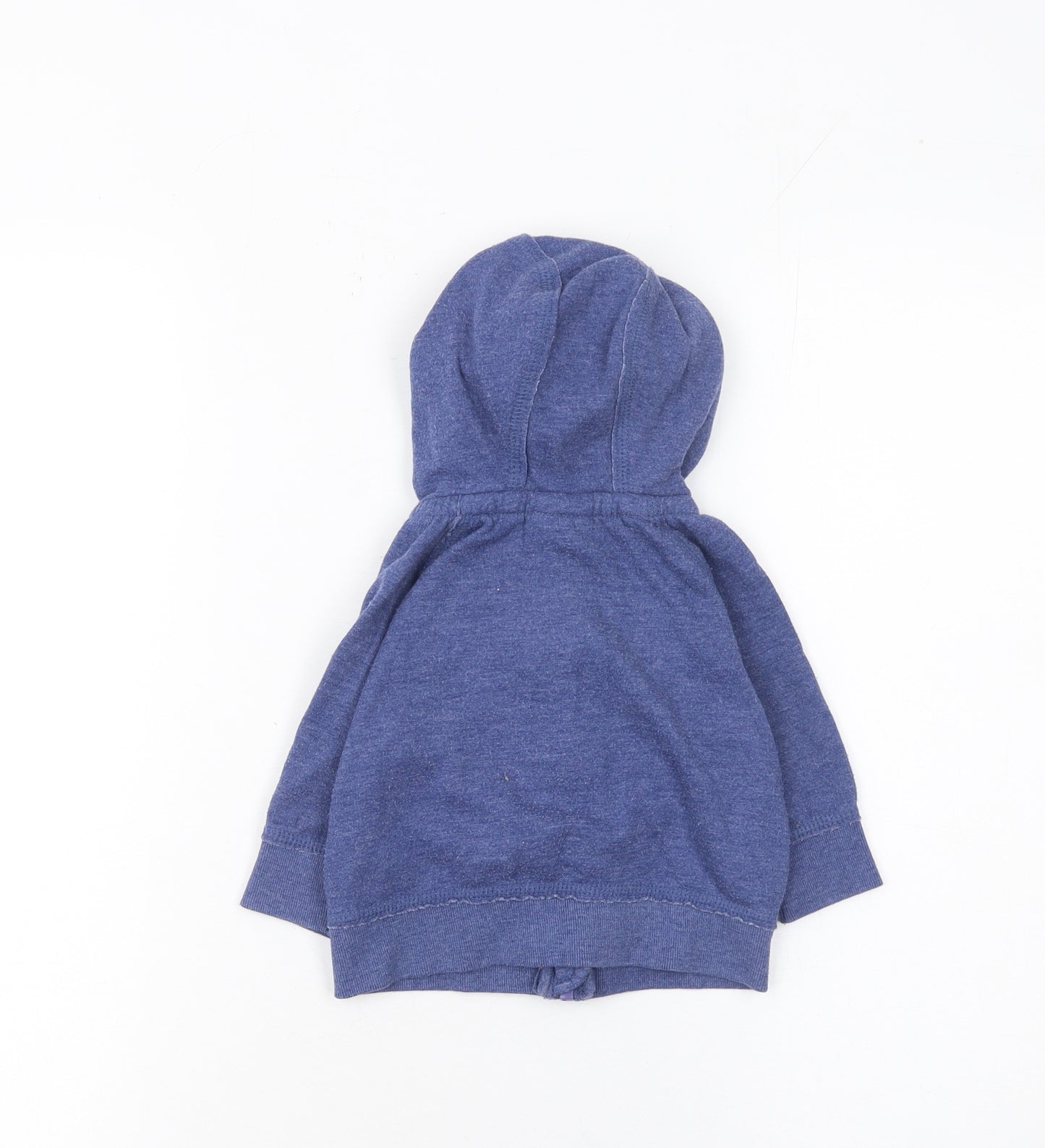 Next Blue Hooded Full Zip Baby Jacket 3-6 Months Unisex Cotton Blend