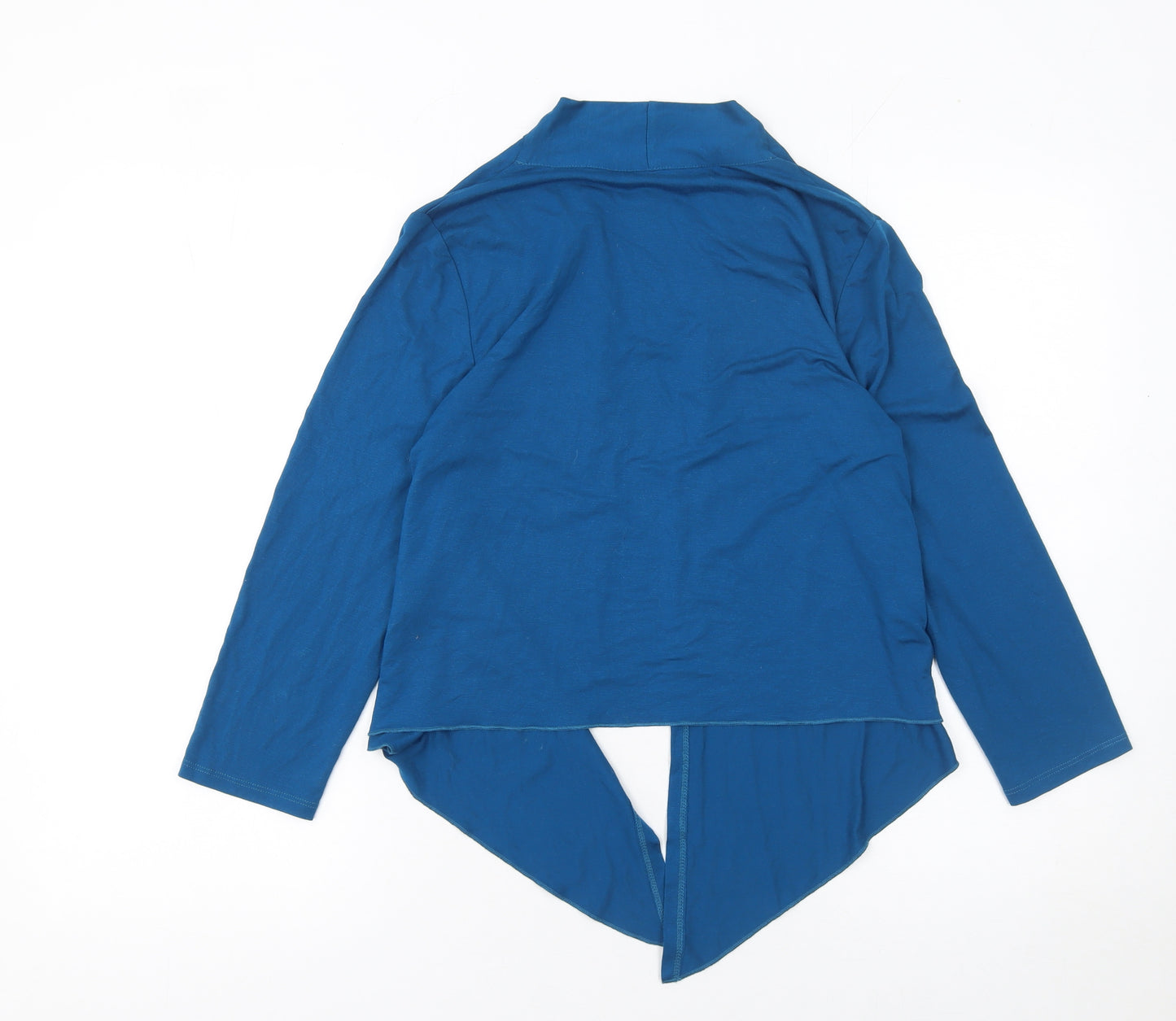 Marks and Spencer Women's Blue Size 10 Open Front Jersey Cardigan