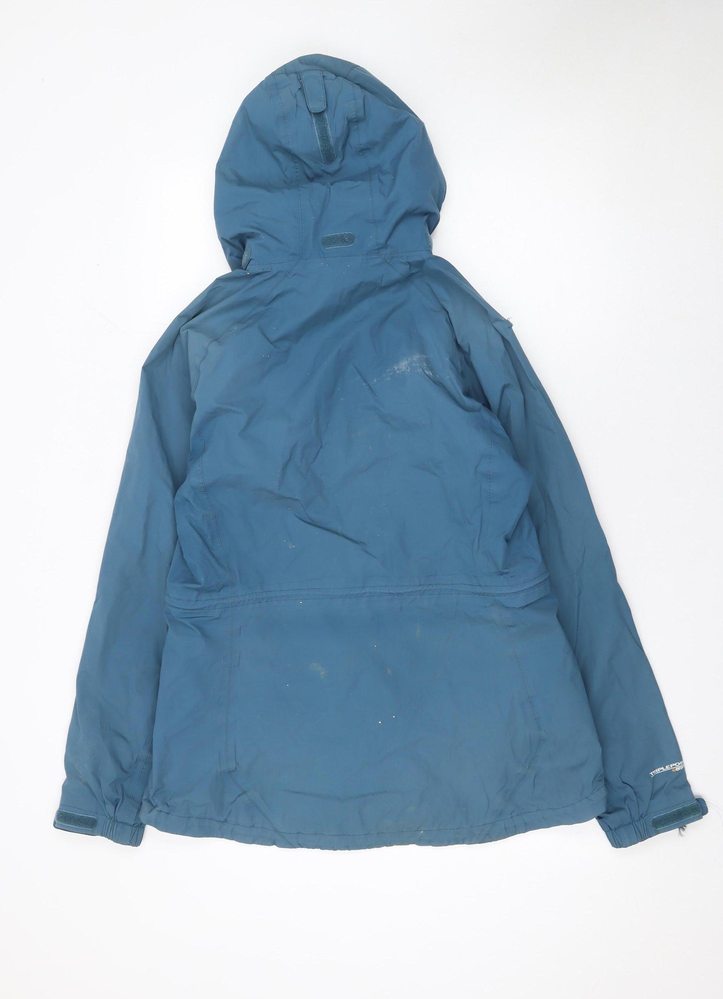 Lowe Alpine Womens Blue Waterproof Hooded Mid-Length Parka Jacket UK 14