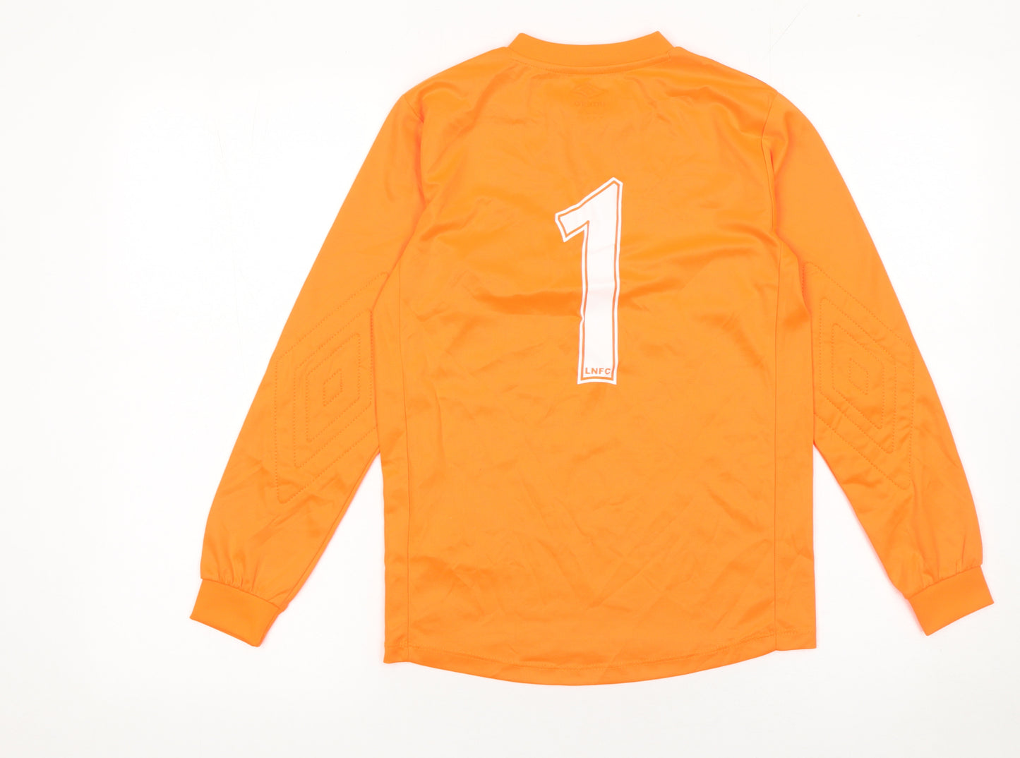 Umbro Boys Orange Long Sleeve Football Goalkeeper Jersey Size 146 Polyester