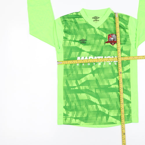 Umbro Boys Green Football Goalkeeper Jersey Top Size 146 Long Sleeve